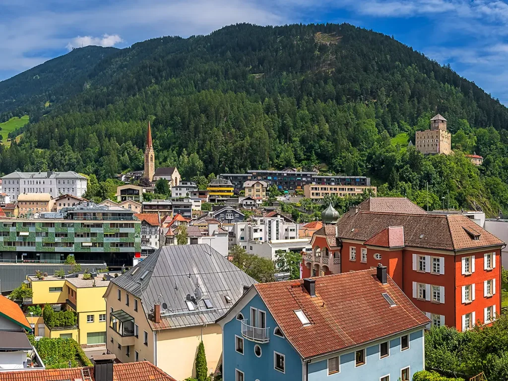 Panoramablick über Landeck